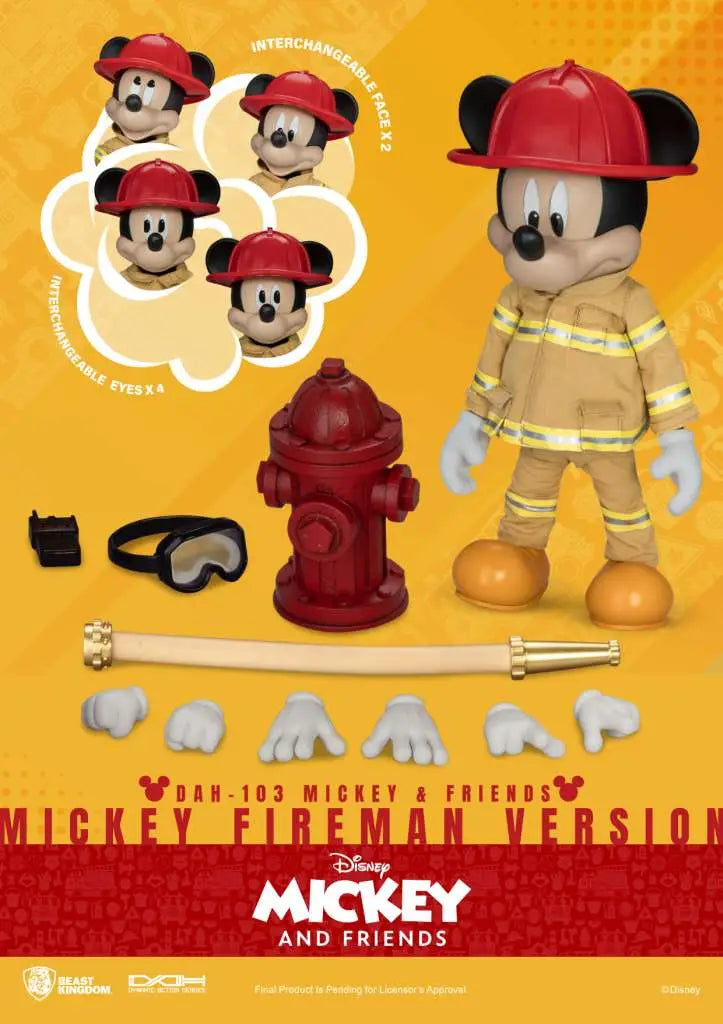 MICKEY AND FRIEND FIREMAN VERSION BEAST KINGDOM