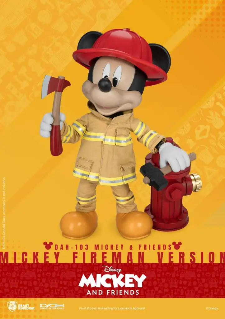 MICKEY AND FRIEND FIREMAN VERSION BEAST KINGDOM