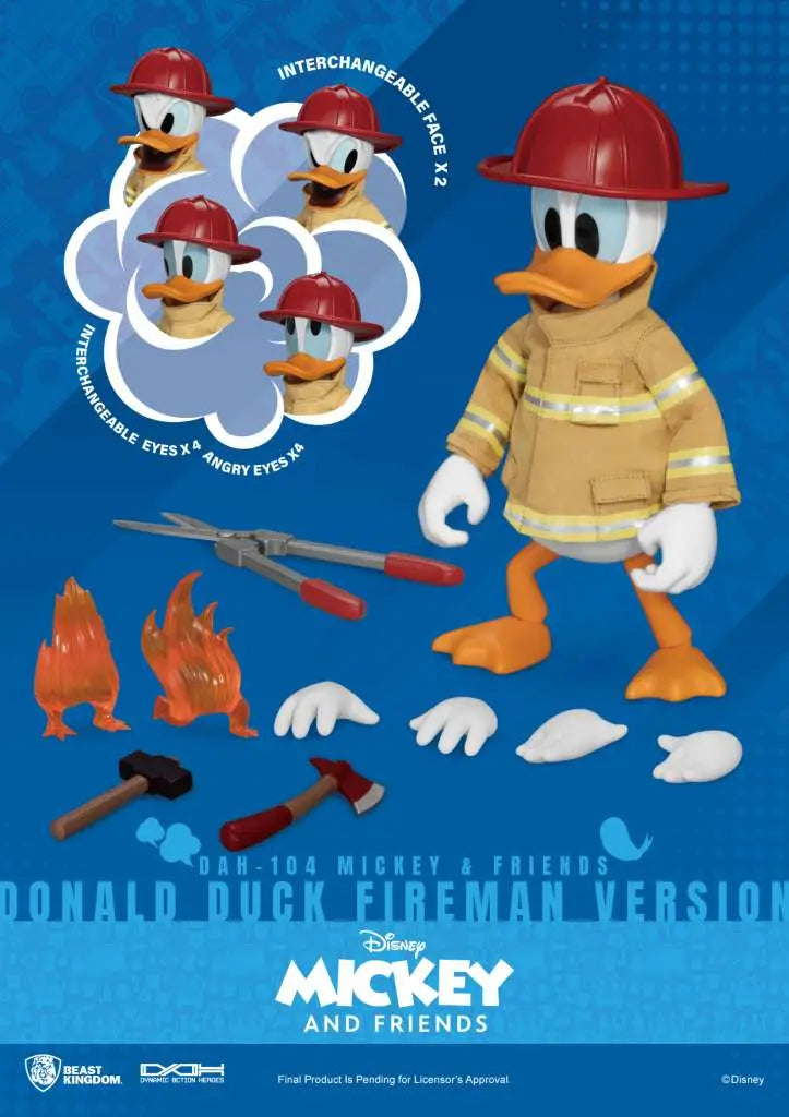 MICKEY & FRIENDS DONALD DUCK FIREMAN VERSION BEAST KINGDOM