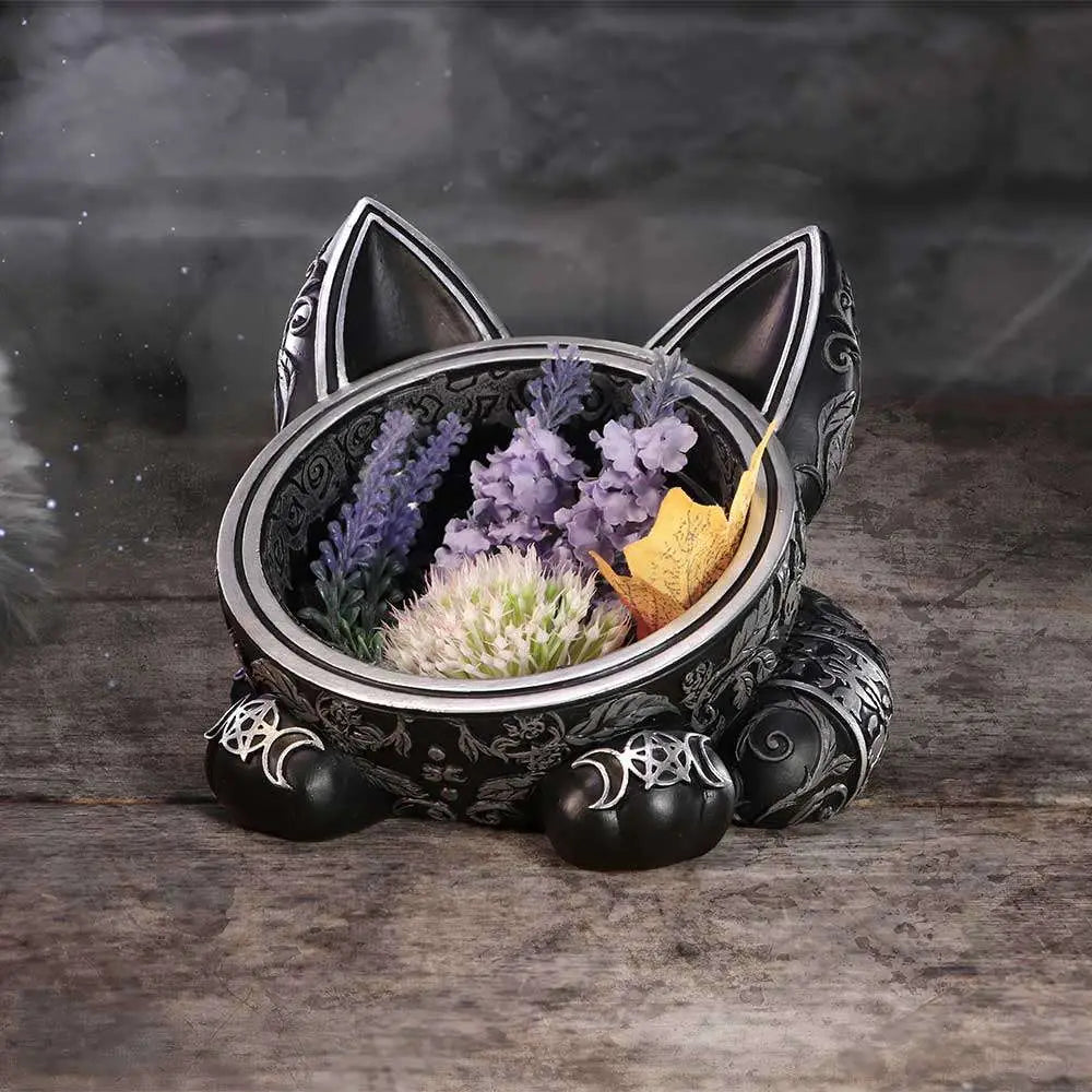 BLACK CAT MAGIC TRINKET BOWL NEMESIS NOW