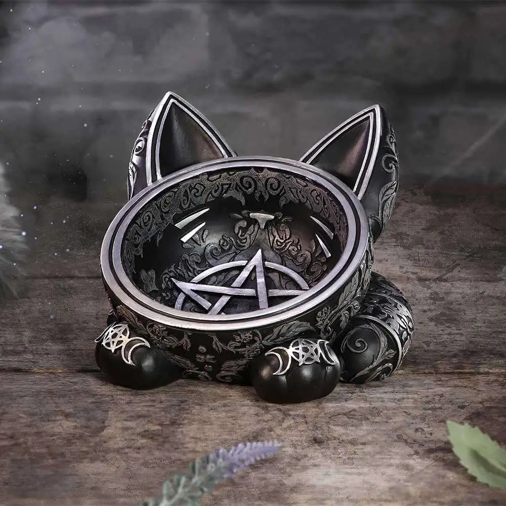BLACK CAT MAGIC TRINKET BOWL NEMESIS NOW