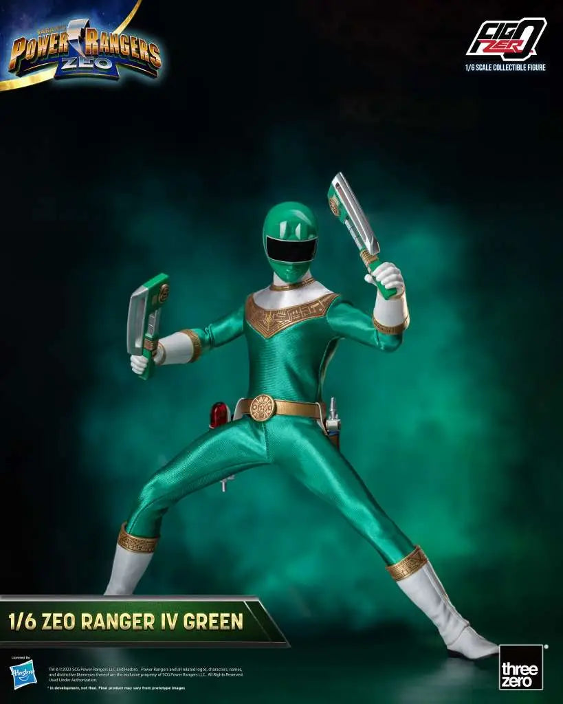 POWER RANGERS ZEO RANGER IV GREEN 1/6 FIGURE THREEA TOYS/THREEZERO