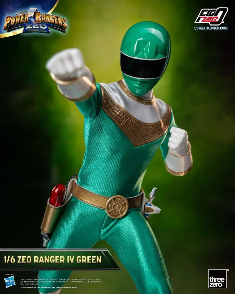 POWER RANGERS ZEO RANGER IV GREEN 1/6 FIGURE THREEA TOYS/THREEZERO
