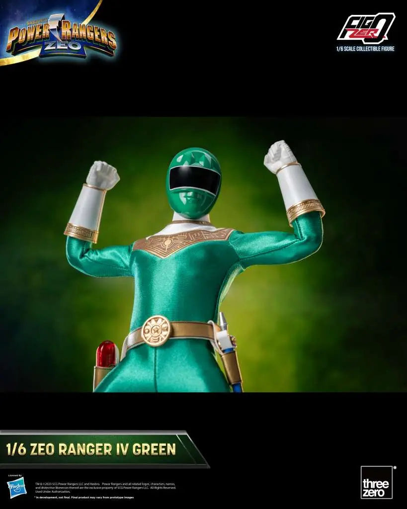 POWER RANGERS ZEO RANGER IV GREEN 1/6 FIGURE THREEA TOYS/THREEZERO