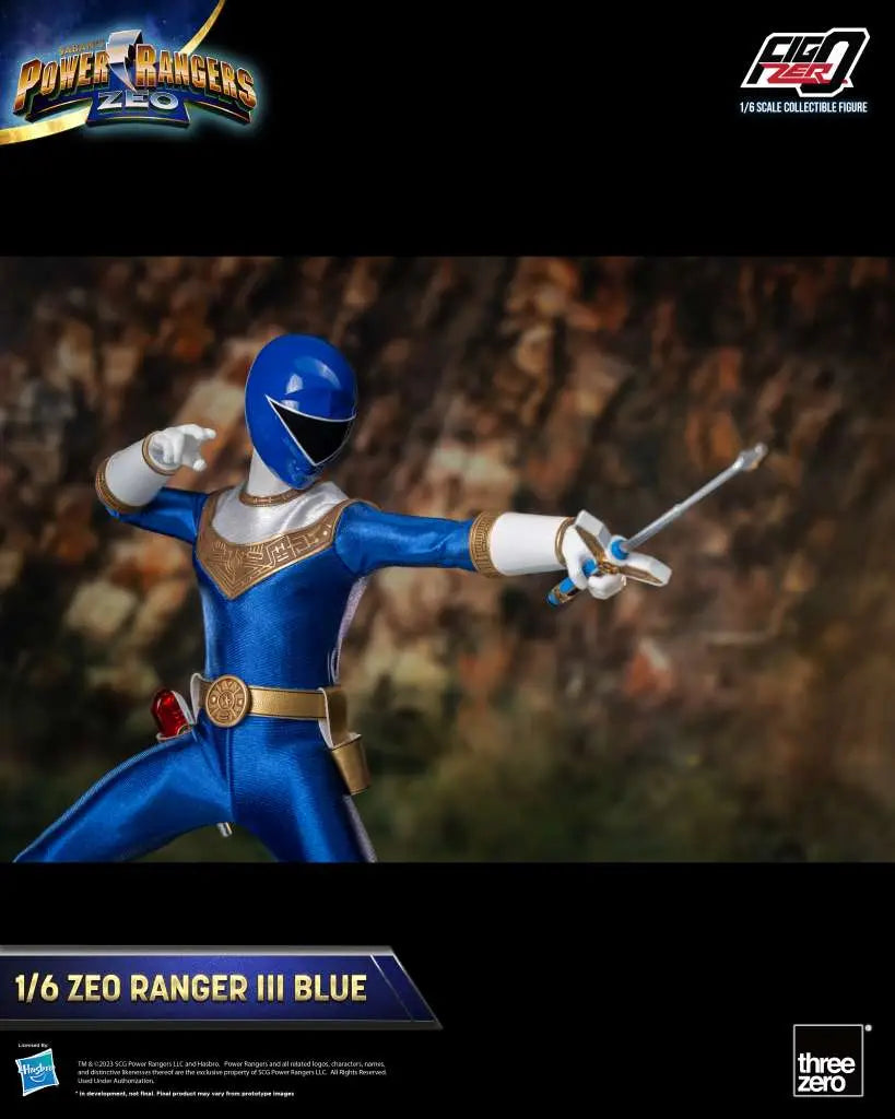 POWER RANGERS ZEO RANGER III BLUE 1/6 FIGURE THREEA TOYS/THREEZERO