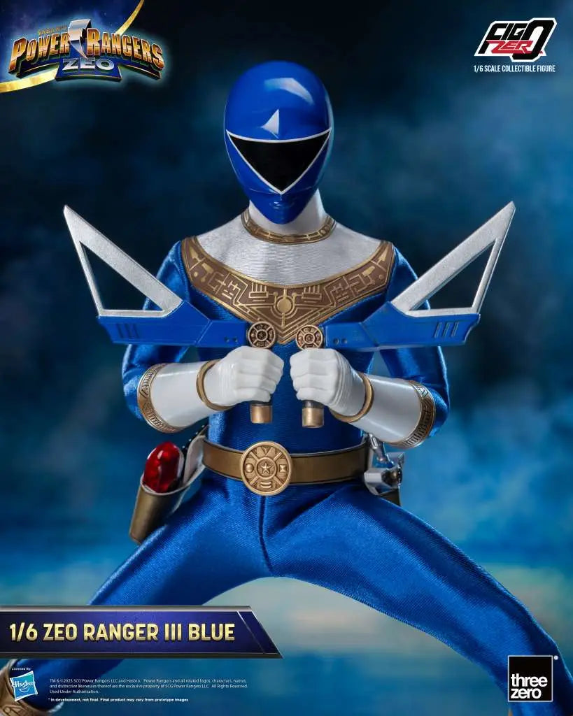 POWER RANGERS ZEO RANGER III BLUE 1/6 FIGURE THREEA TOYS/THREEZERO