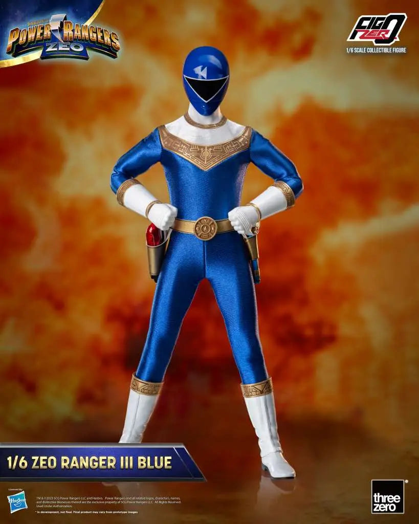 POWER RANGERS ZEO RANGER III BLUE 1/6 FIGURE THREEA TOYS/THREEZERO