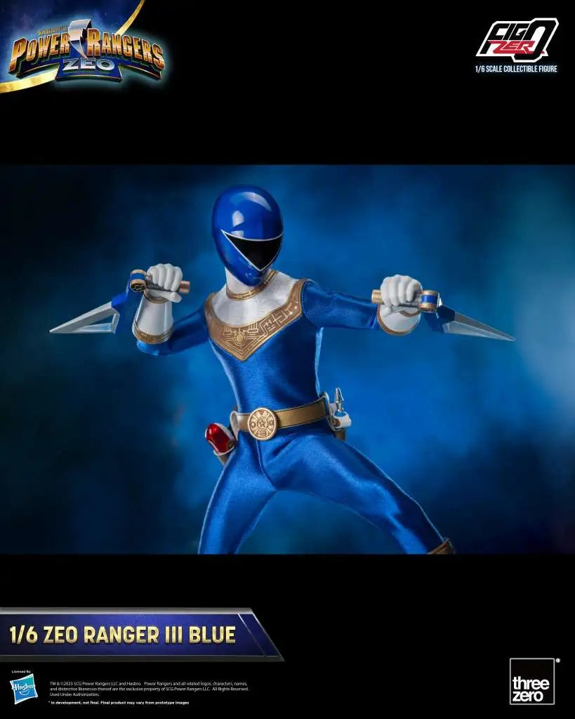 POWER RANGERS ZEO RANGER III BLUE 1/6 FIGURE THREEA TOYS/THREEZERO