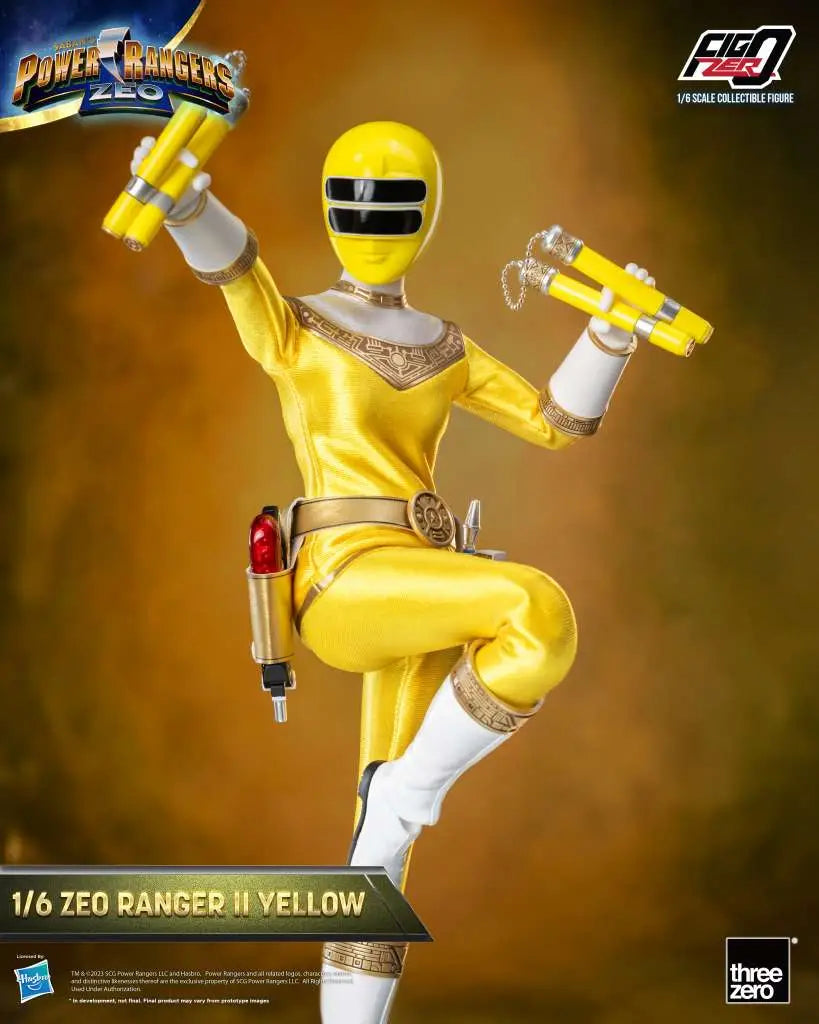 POWER RANGERS ZEO RANGER II YELLOW 1/6 FIGURE THREEA TOYS/THREEZERO