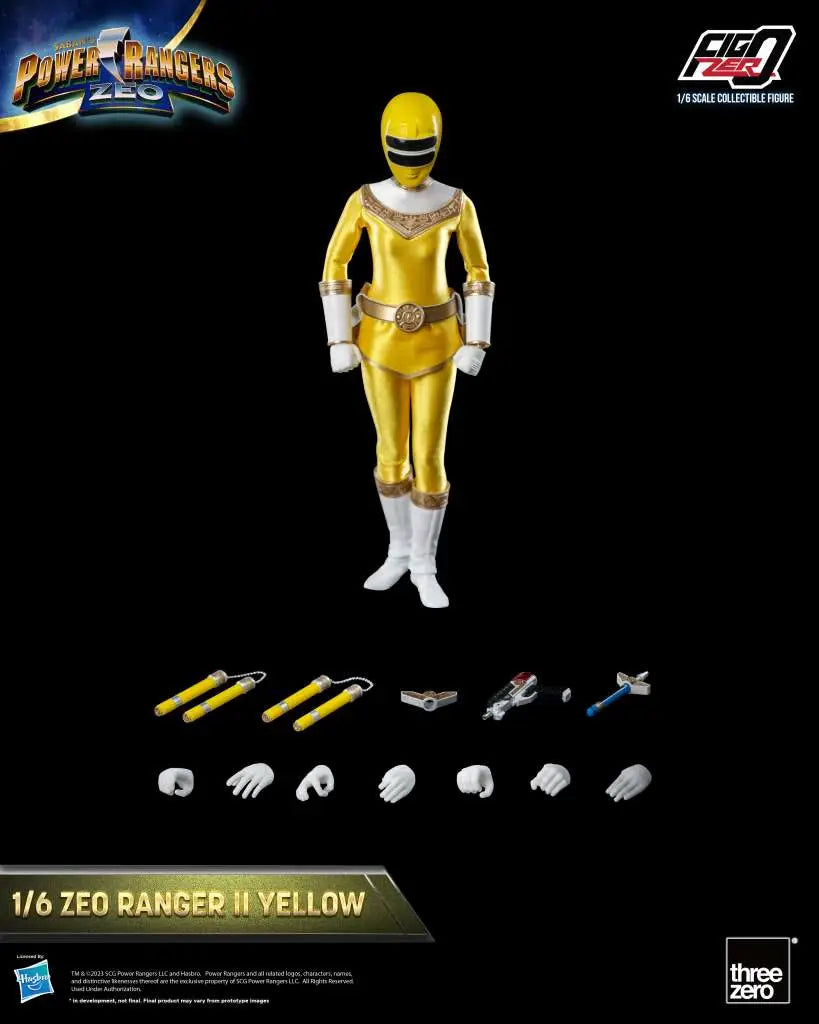 POWER RANGERS ZEO RANGER II YELLOW 1/6 FIGURE THREEA TOYS/THREEZERO