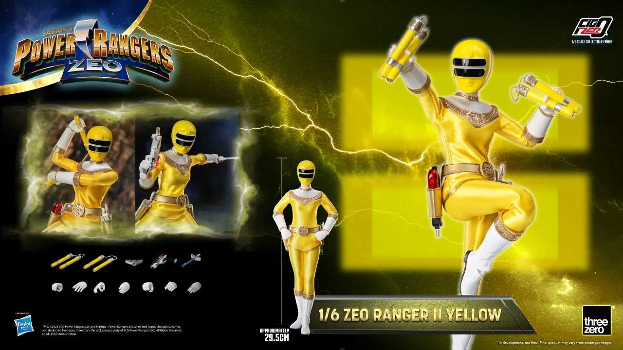 POWER RANGERS ZEO RANGER II YELLOW 1/6 FIGURE THREEA TOYS/THREEZERO