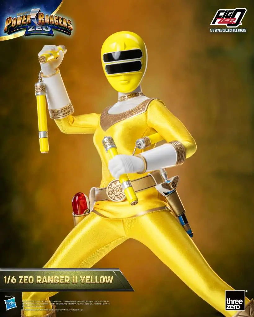 POWER RANGERS ZEO RANGER II YELLOW 1/6 FIGURE THREEA TOYS/THREEZERO