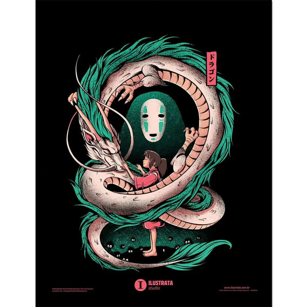 ILUSTRATA THE GIRL AND THE DRAGON COLLECTOR PRINT PYRAMID INTERNATIONAL