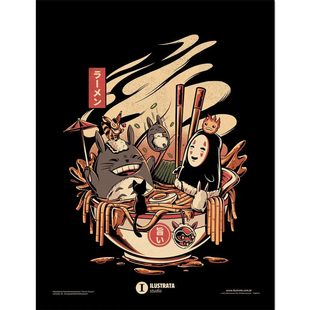 ILUSTRATA RAMEN POOL PARTY COLLECTOR PRINT PYRAMID INTERNATIONAL