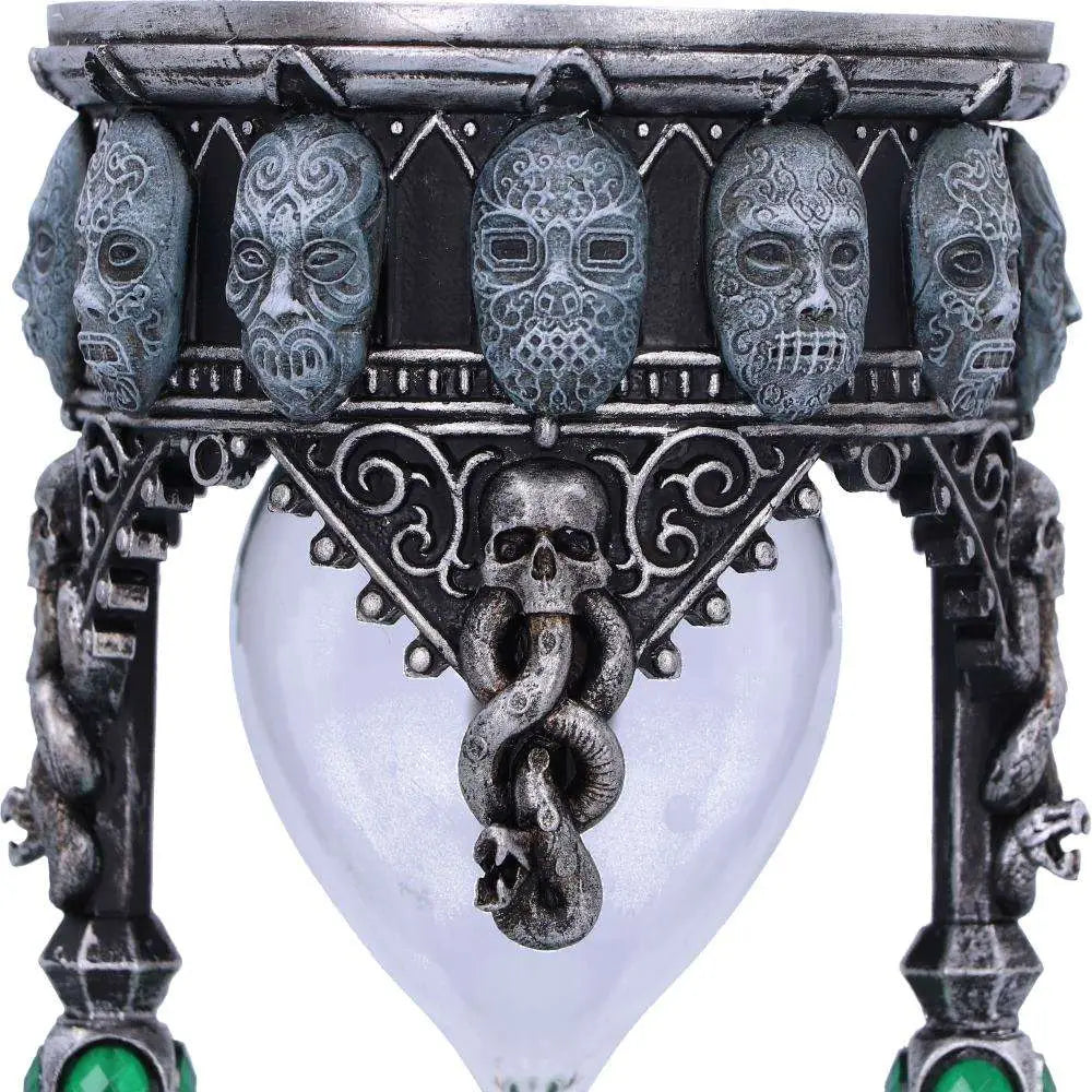 HARRY POTTER DEATH EATER SAND TIMER IN METALLIC SILVER NEMESIS NOW