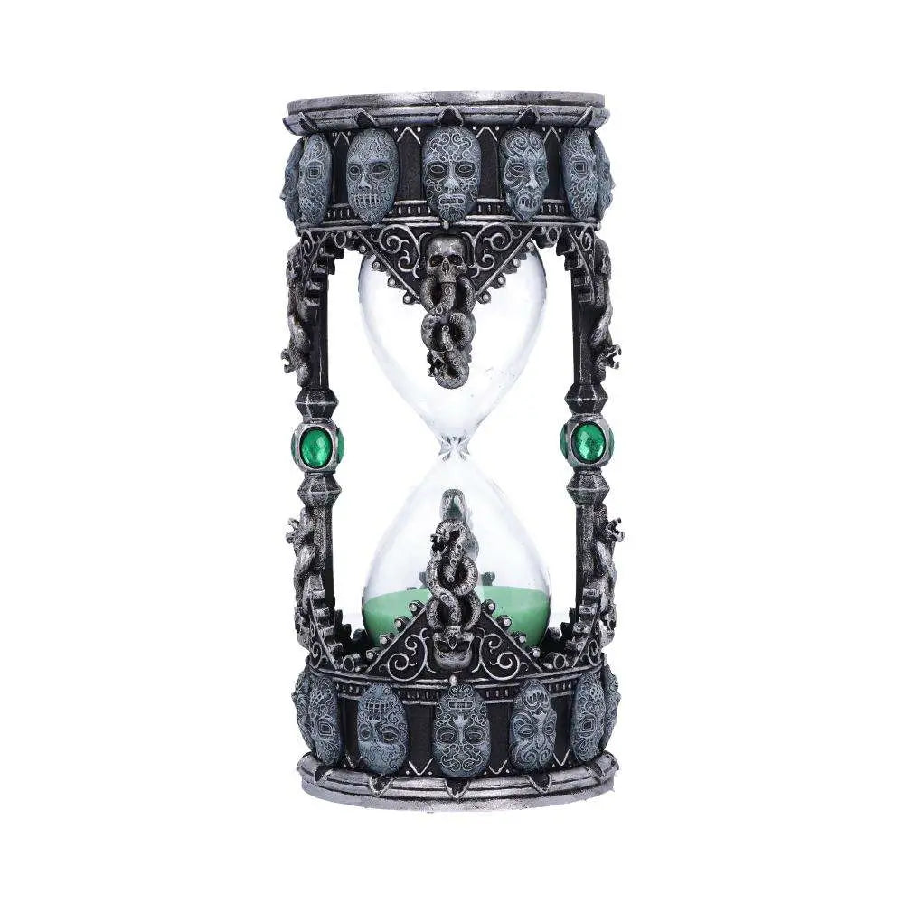 HARRY POTTER DEATH EATER SAND TIMER IN METALLIC SILVER NEMESIS NOW