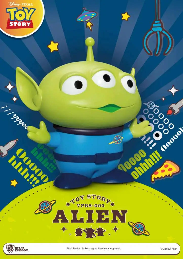 TOY STORY SMALL VINYL PIGGY BANK ALIEN BEAST KINGDOM