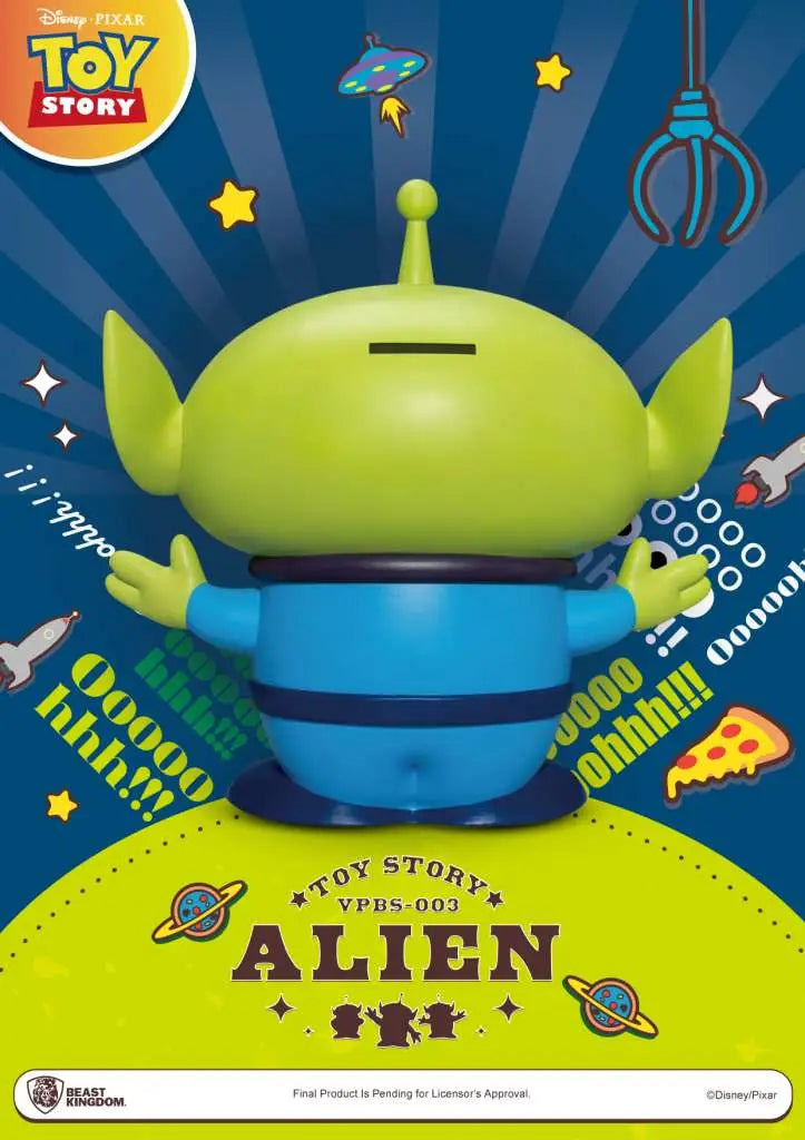 TOY STORY SMALL VINYL PIGGY BANK ALIEN BEAST KINGDOM