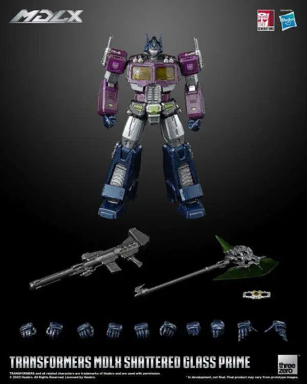 TRANSFORMERS MDLX SHATTERED GLASS OPTIMUS PRIME LTD ED AF THREEA TOYS/THREEZERO