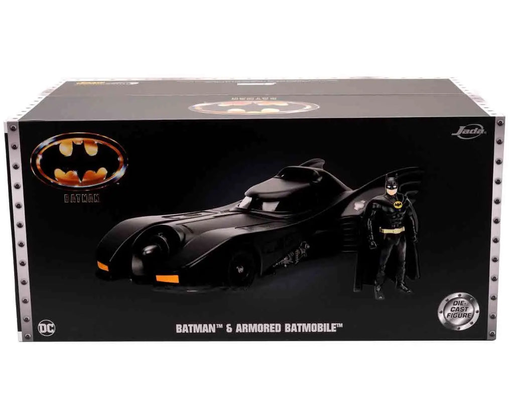 Batman 1989 Amored Batmobile With Batman 1 24 Die Cast Model Limted Edition Jada Toys