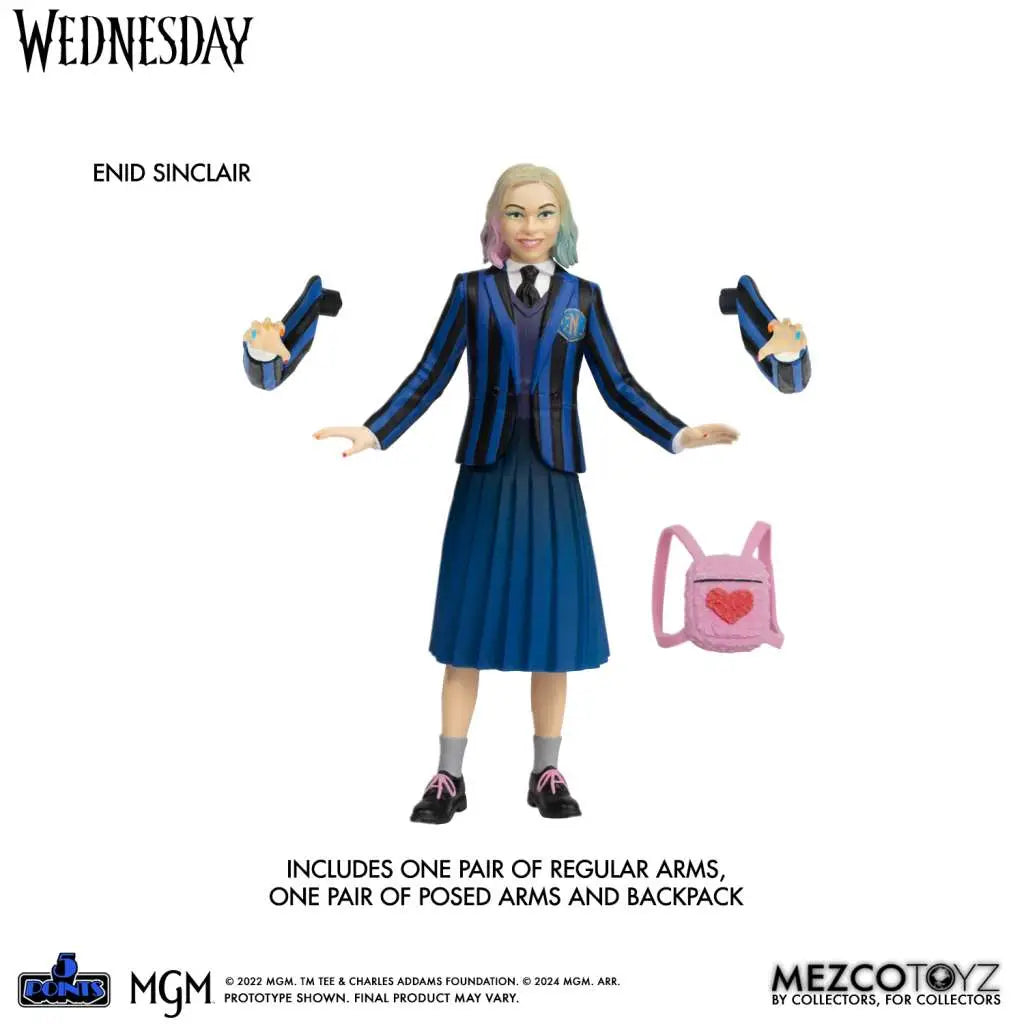 5 POINTS WEDNESDAY & ENID AF BOX SET MEZCO TOYS