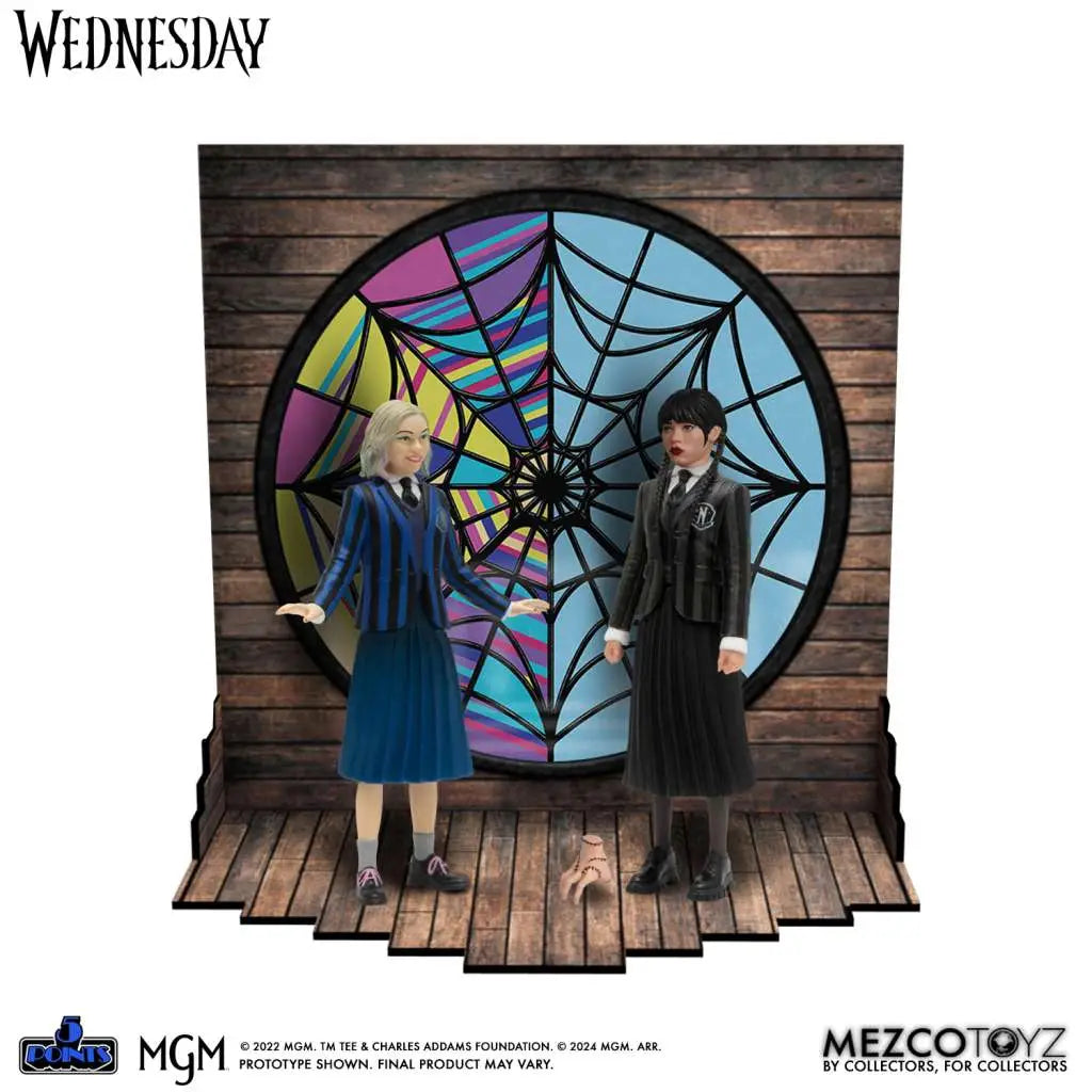 5 POINTS WEDNESDAY & ENID AF BOX SET MEZCO TOYS