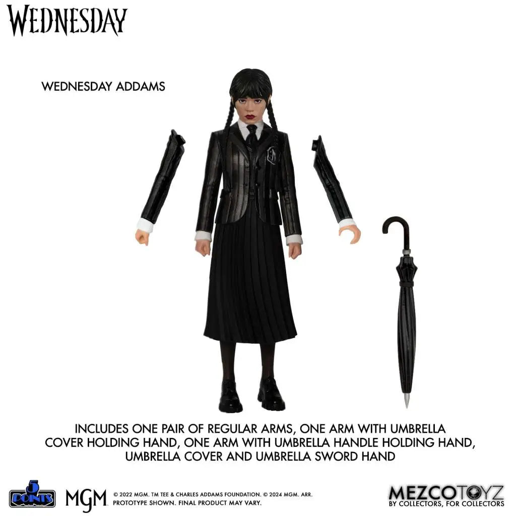 5 POINTS WEDNESDAY & ENID AF BOX SET MEZCO TOYS