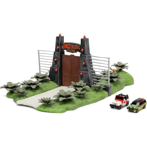 JURASSIC PARK PARK FRONT GATE NANO SCENE DIORAMA Jada Toys