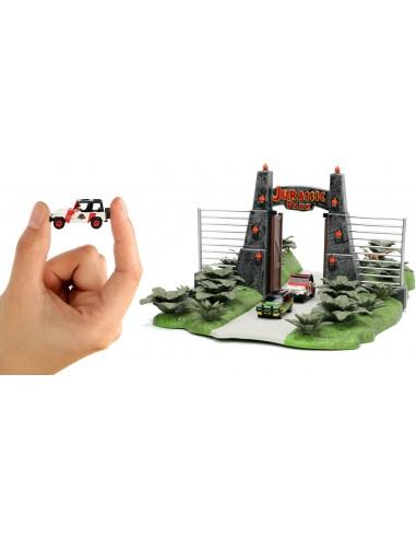 JURASSIC PARK PARK FRONT GATE NANO SCENE DIORAMA Jada Toys