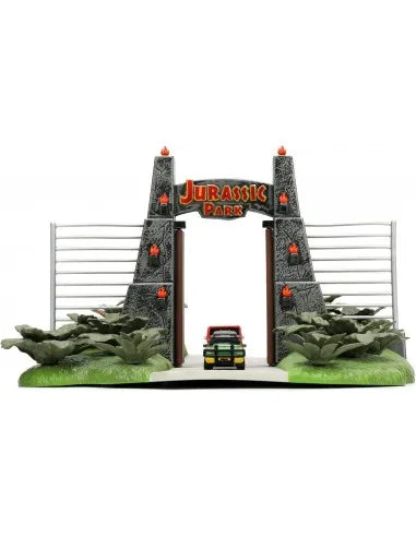 JURASSIC PARK PARK FRONT GATE NANO SCENE DIORAMA Jada Toys