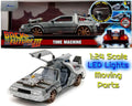 Back To The Future Part 3 1982 De Lorean DMC 12 With Railroad Wheels 1 24 Die Cast Model Limited Edition Jada Toys