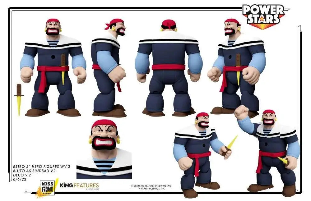 POPEYE POWER STARS BLUTO SINDBAD AF BOSS FIGHT STUDIO