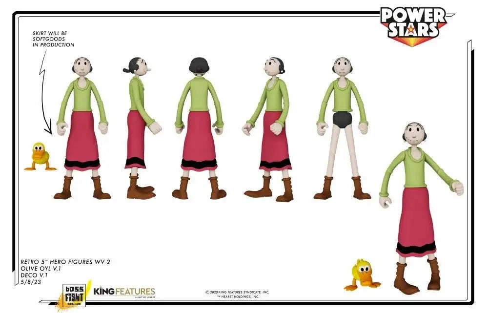 POPEYE POWER STARS OLIVE OYL AF BOSS FIGHT STUDIO