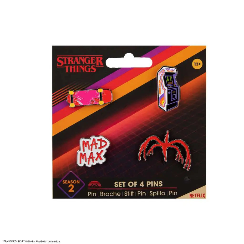 STRANGER THINGS SEASON 2 PIN SET 4 CINEREPLICAS