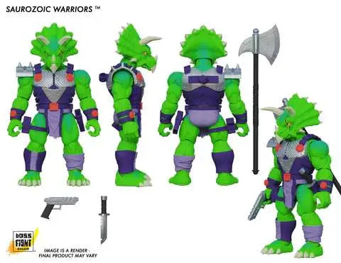 SAUROZOIC WARRIORS TRIAX SKIVER AF BOSS FIGHT STUDIO