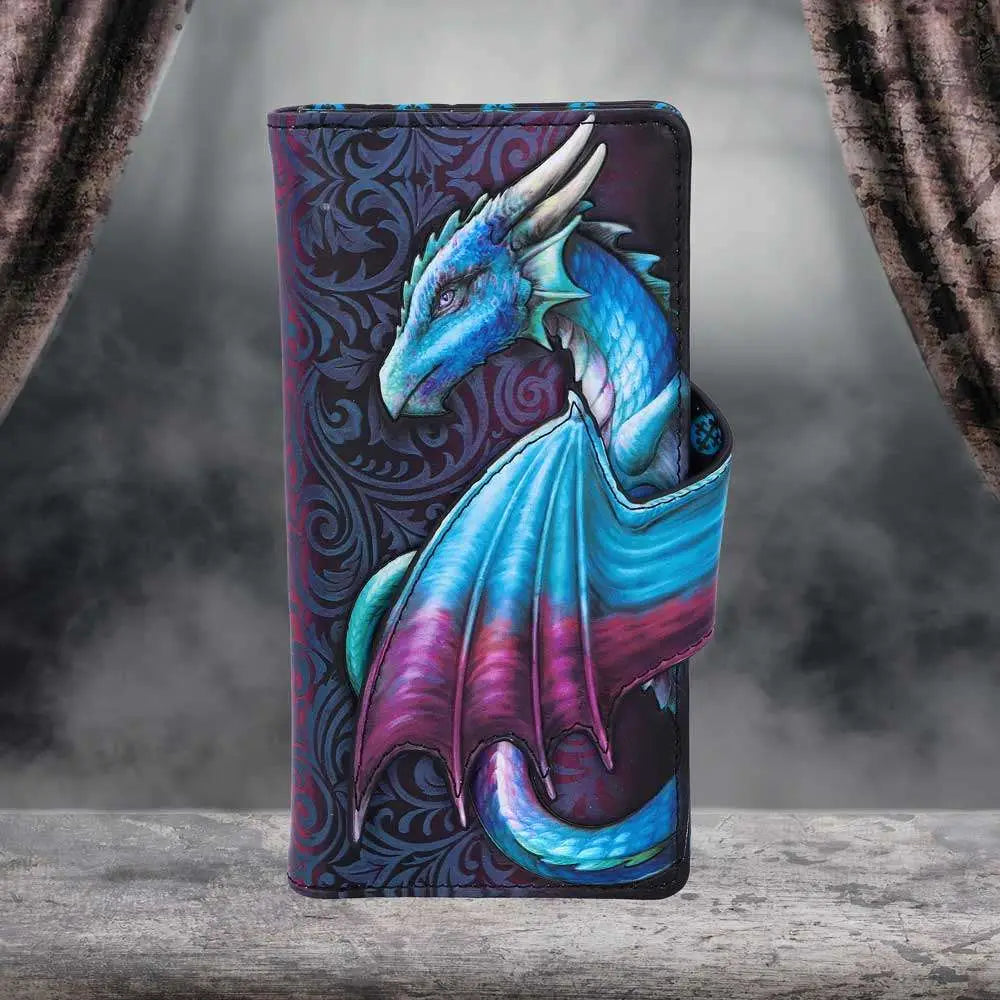 DRAGON TAKE FLIGHT BLUE EMBOSSED WALLET NEMESIS NOW