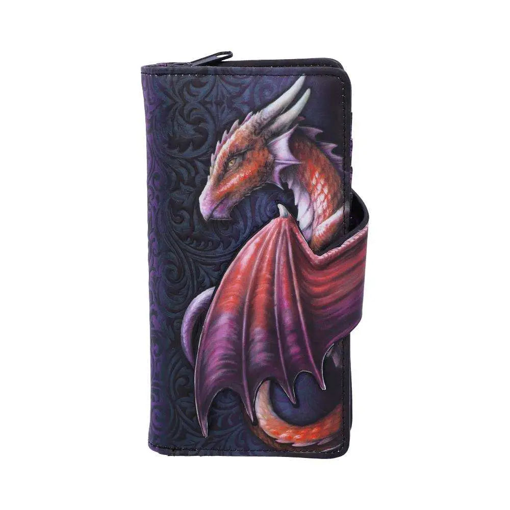 DRAGON TAKE FLIGHT RED EMBOSSED WALLET NEMESIS NOW