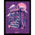 ILUSTRATA RETRO VENDING MACHINE COLLECTOR PRINT FRAMED PYRAMID INTERNATIONAL