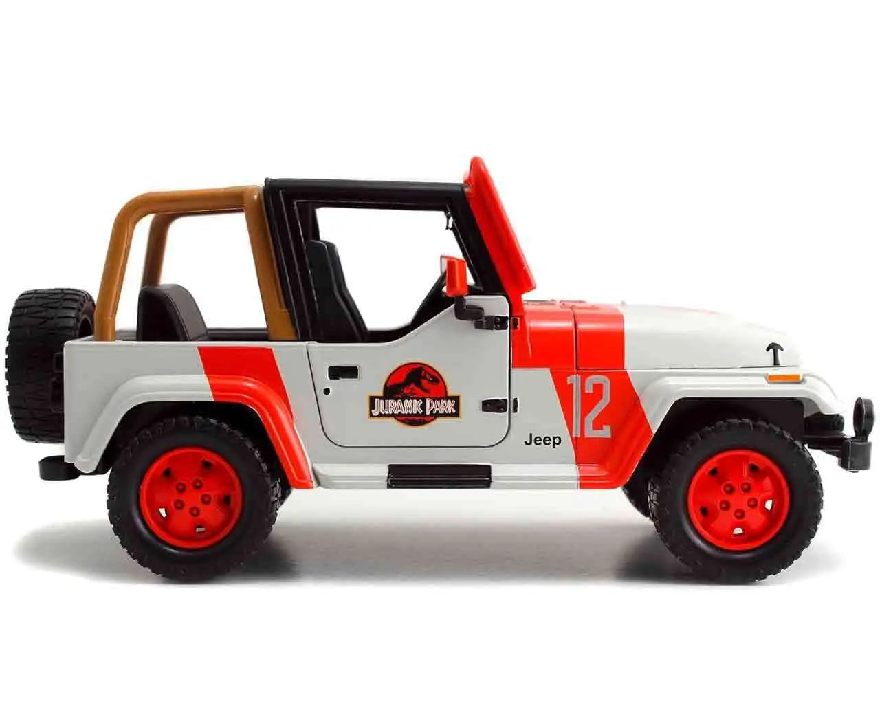 Jurassic Park 1992 Jeep Wrangler YJ Sahara 1 24 Die Cast Model Jada Toys