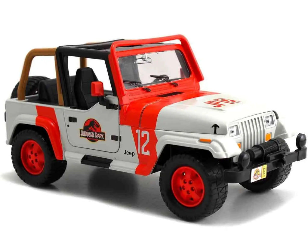 Jurassic Park 1992 Jeep Wrangler YJ Sahara 1 24 Die Cast Model Jada Toys