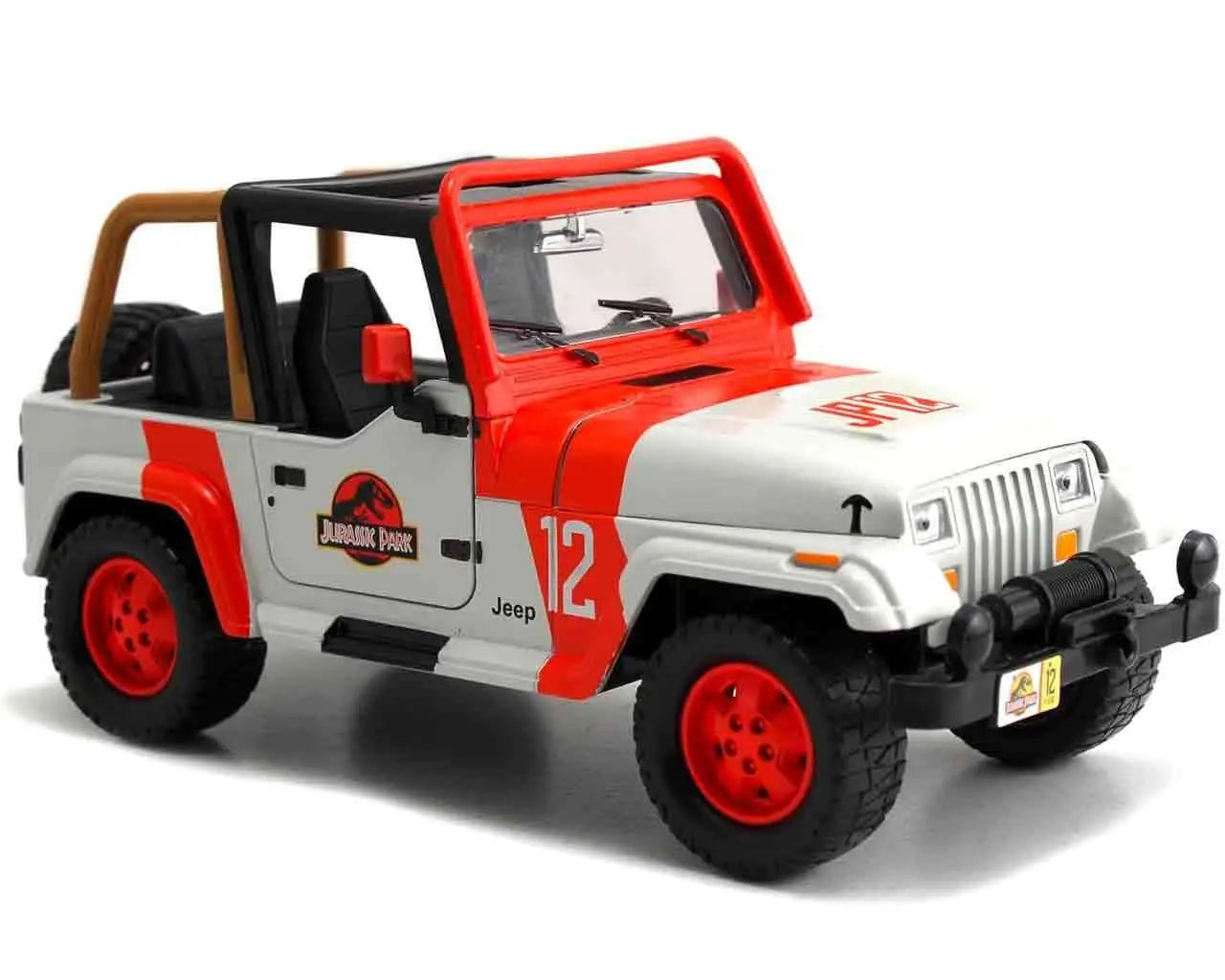 Jurassic Park 1992 Jeep Wrangler YJ Sahara 1 24 Die Cast Model Jada Toys