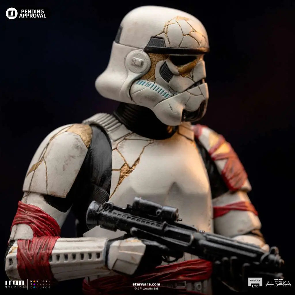 Star Wars ASHOKA NIGHT TROOPER 1/10 STATUE IRON STUDIOS