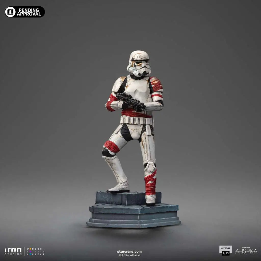 Star Wars ASHOKA NIGHT TROOPER 1/10 STATUE IRON STUDIOS