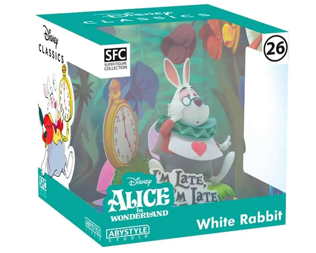 DISNEY ALICE IN WONDERLAND WHITE RABBIT SFC 1/10 PVC STATUE Abystyle Studio