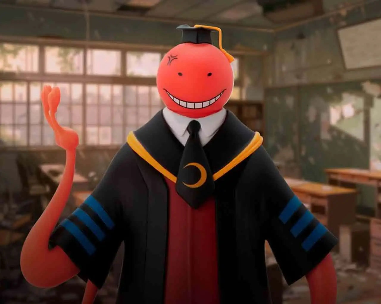 ASSASSINATION CLASSROOM KORO SENSEI RED SUPER FIGURE COLLECTION 1/10 PVC STATUE Abystyle Studio
