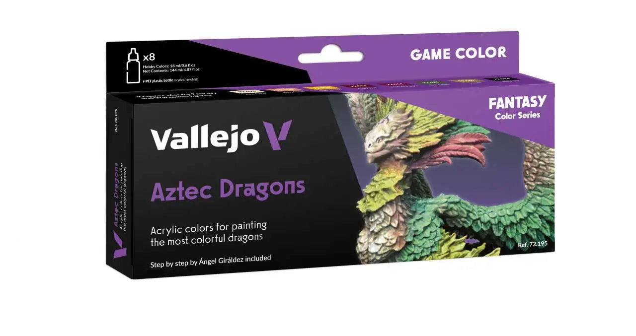 GAME COLOR SET 72195 AZTEC DRAGONS VALLEJO