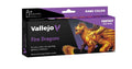 GAME COLOR SET 72196 FIRE DRAGONS VALLEJO