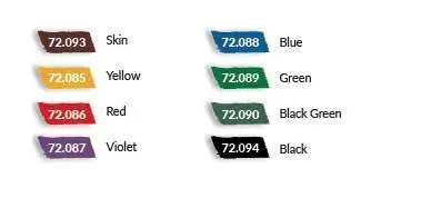 GAME COLOR SET 72296 GAME INKS VALLEJO