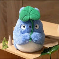 MY NEIGHBOR TOTORO NAKAYOSHI BLUE PLUSH WITH LEAF STUDIO GHIBLI