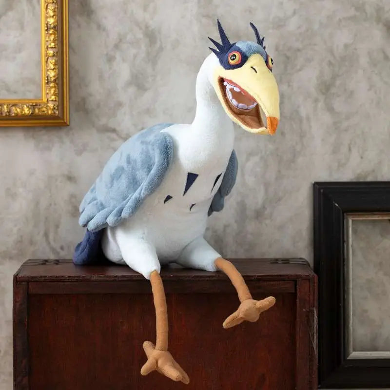 THE BOY AND THE HERON GREY HERON PLUSH STUDIO GHIBLI